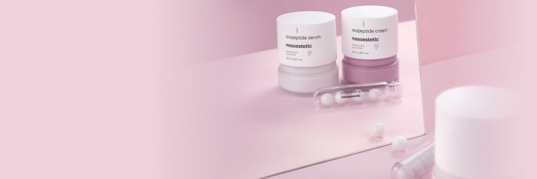 Gama integral de soluciones diseñadas para acompañar a la mujer durante todas las etapas de la menopausia.